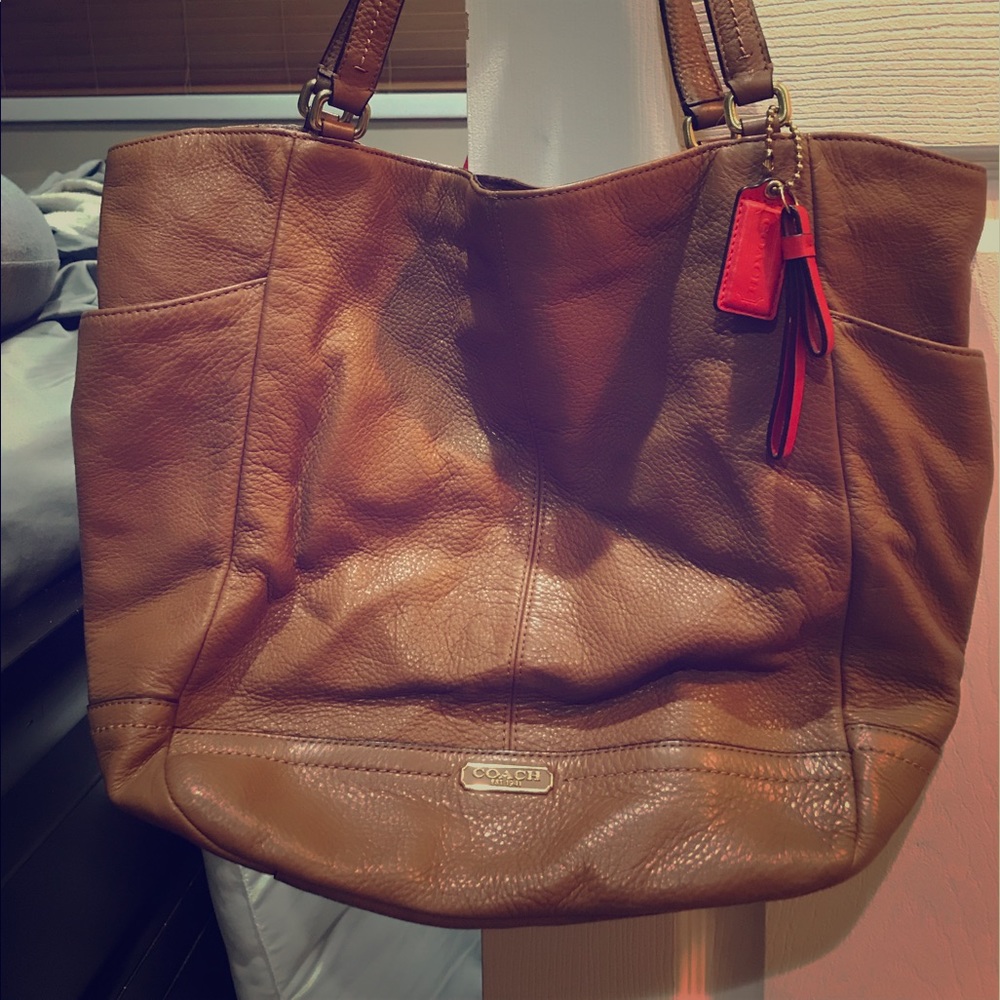 Coach Shoulder Bag- tan